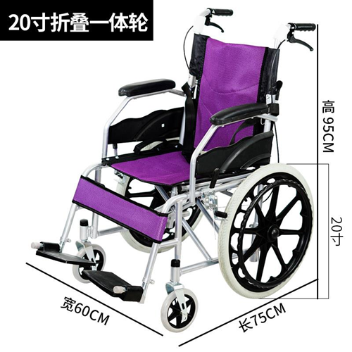 20寸折疊一體輪